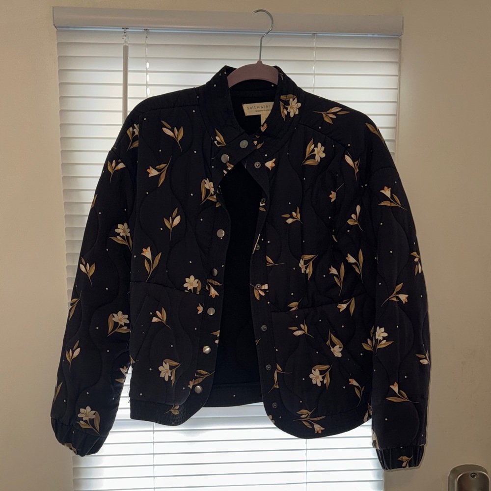 Saltwater Luxe Floral Puffer Jacket